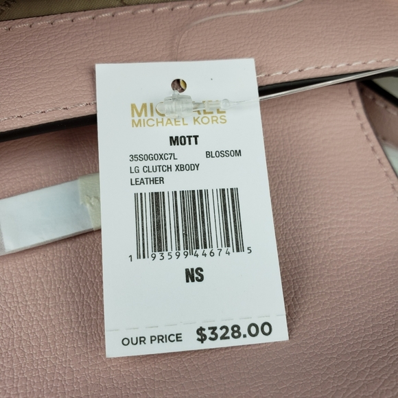 🌺NWT Michael Kors LG Mott xbody clutch blossom MK - Picture 7 of 7
